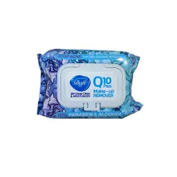 دستمال مرطوب گلی Q10 دافی مخصوص پاک کردن آرایش