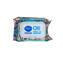 دستمال مرطوب گلی Q10 دافی مخصوص پاک کردن آرایش
