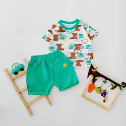 ست کیوت سبزو نارنجی