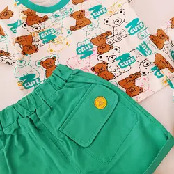 ست کیوت سبزو نارنجی