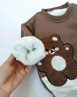 تدی قهوه ای داخل خز