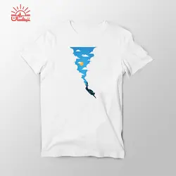 تیشرت اسپان سفید غواصی