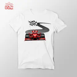 تیشرت اسپان سفید اتومبیل رانی