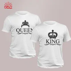 ست تیشرت اسپان سفید کینگ و کویین