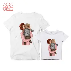 ست تیشرت اسپان سفید مادر پسری