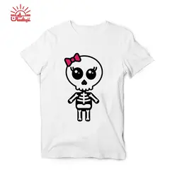 تیشرت اسپان سفید اسکلت دخترانه