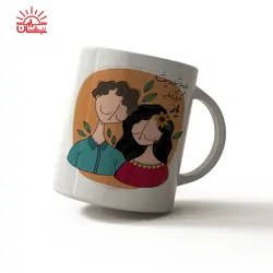 ماگ سفید دل بی قرار