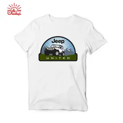 تیشرت اسپان سفید Jeep UNITED