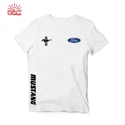 تیشرت اسپان سفید FORD MUSTANG