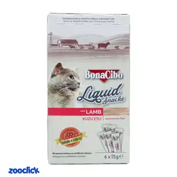 بستنی گربه بوناسیبو طعم بره - Bonacibo Liquid Snacks With Lamb | پت شاپ آنلاین زوکلیک