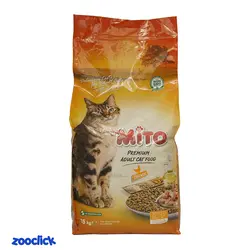 غذای خشک گربه با طعم مرغ میتو 15 کیلویی - Mito Adult Cat Food 15 Kg | پت شاپ آنلاین زوکلیک