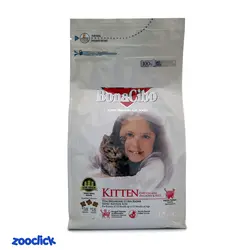 غذای خشک بچه گربه با طعم مرغ، ماهی کولی و برنج بوناسیبو – Bonacibo Kitten Food Chiken With Anchovy & Rice