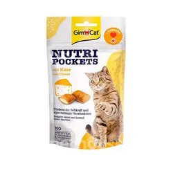 تشویقی گربه جیم‌کت Nutri Pockets طعم پنیر وزن 60 گرم