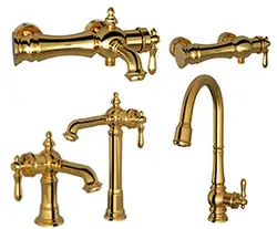 شیرالات شودر مدل بیزانس با آبکاری طلایی 4تکه