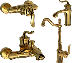 ست شیرالات شودر مدل لوکا طلایی