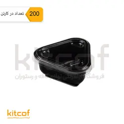 سس کاپ مثلثی یکبارمصرف 70ml مشکی مهرپارسا