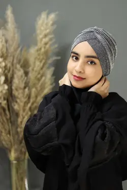 توربان دخترانه خاکستری