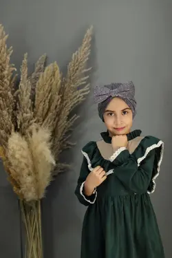 توربان دخترانه خاکستری