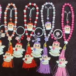 ست تسبیح و جاکلیدی و گیره روسری فرشته