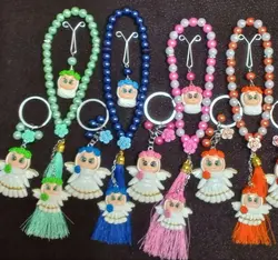 ست تسبیح و جاکلیدی و گیره روسری فرشته