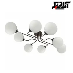 لوستر مدرن 8 شعله حبابی