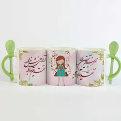 ماگ سرامیکی طرح عید نوروز کد 6548 | مجتمع تصویری تصویرگر