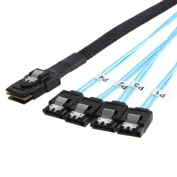 Mini SAS to SATA Cable - SFF-8087 to 4x SATA -