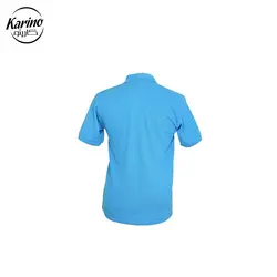 تیشرت یقه دار مردانه رنگ آبی آسمانی