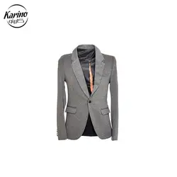 کت تک مردانه رنگ طوسی تیره