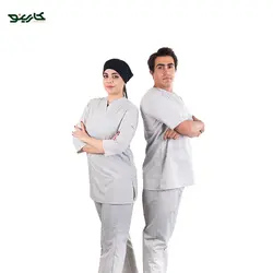 روپوش و شلوار آشپزی زنانه شیری