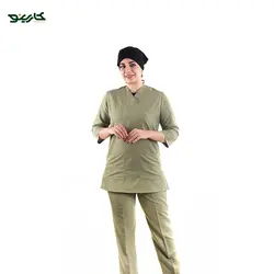 روپوش و شلوار آشپزی زنانه سبز