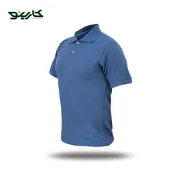 تیشرت یقه دار مردانه جودون رنگ آبی نفتی