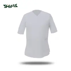 روپوش آشپزی مردانه طوسی استخوانی
