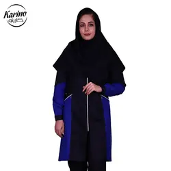 لباس صنعتی زنانه طرح سیلور رنگ سرمه‌ای و آبی