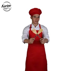 لباس سرآشپز مردانه سفید قرمز + پیشوند