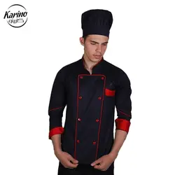 لباس سرآشپز کارینو رنگ سرمه‌ای و زشکی