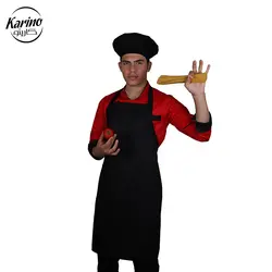 لباس سرآشپز ست قرمز مشکی + پیش بند
