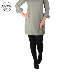 لباس سرآشپز زنانه کارینو رنگ سبز مشکی