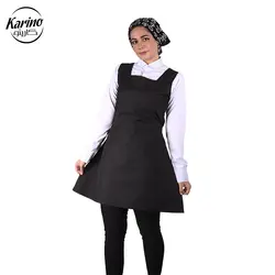 لباس باریستا زنانه رنگ سفید مشکی