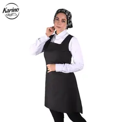 لباس باریستا زنانه رنگ سفید مشکی