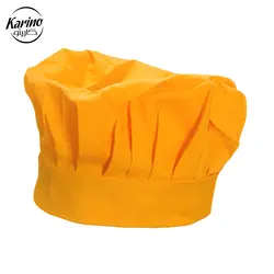 کلاه آشپزی مدل فرانسوی رنگ زرد