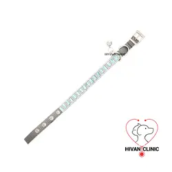 ست قلاده و لید سنگ کاری شده برند لاکچری پت