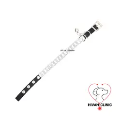 ست قلاده و لید سنگ کاری شده برند لاکچری پت