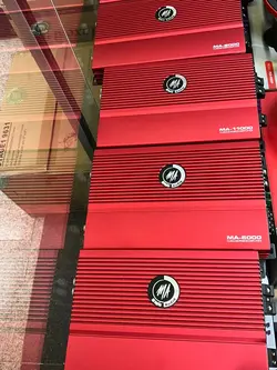 آمپلی فایر خودرو مجیک آئودیو مدل MA-6000 موجود در رنگ قرمز