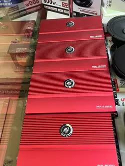 آمپلی فایر خودرو مجیک آئودیو مدل MA-6000 موجود در رنگ قرمز