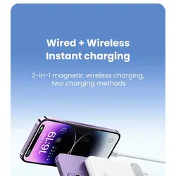 پاور بانک مگسیف یوسمز CD214 USAMS 10000mAH CD214 - دیجیتال اسمارت