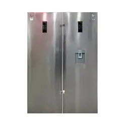 یخچال فریزر دوقلو کلور مدل روسو Rosso استیل عرض 70 آبریز دار - حجره ما - فروشگاه اینترنتی لوازم خانگی شیراز