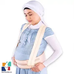 شکم بند دوران بارداری با بند شانه‌ای تن یار