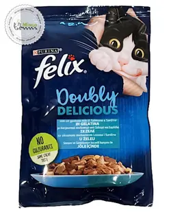 پوچ گربه فلیکس سالمون 85 گرم | Felix pouch salmon 85 gr