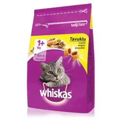 غذای خشک ویسکاس گوشت مرغ به اضافه یکسال 1+ | Whiskas Adult Chicken+ 1